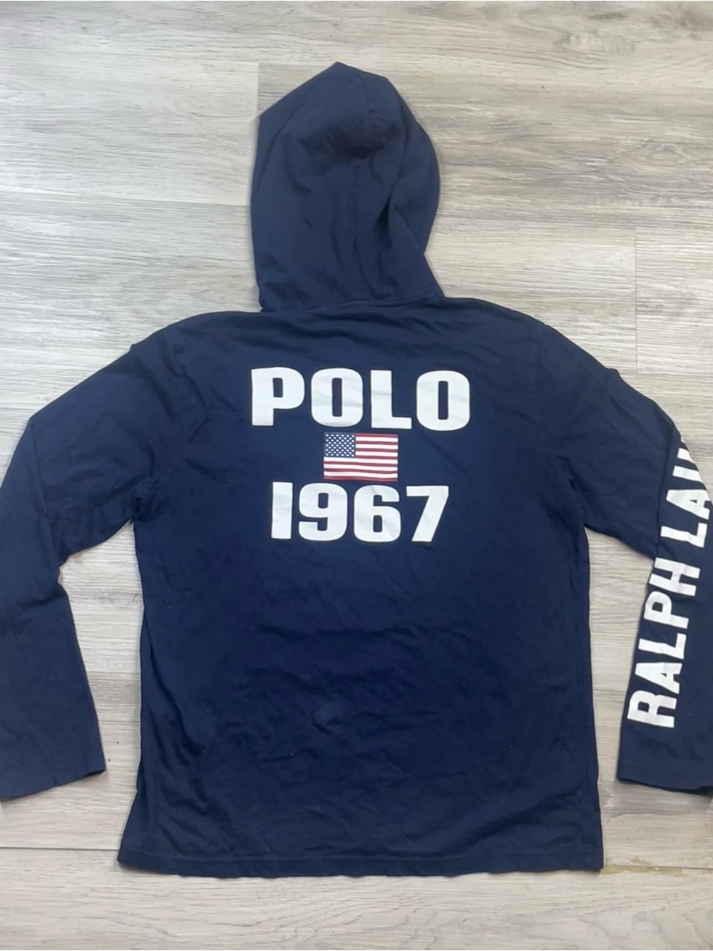 Polo Ralph Lauren Big Pony Navy Hoodie size S - Picture 3 of 5